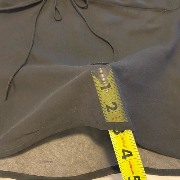 NWOT Silk Blouse with Sheer Sleeves and Bottom - Picture 9 of 11